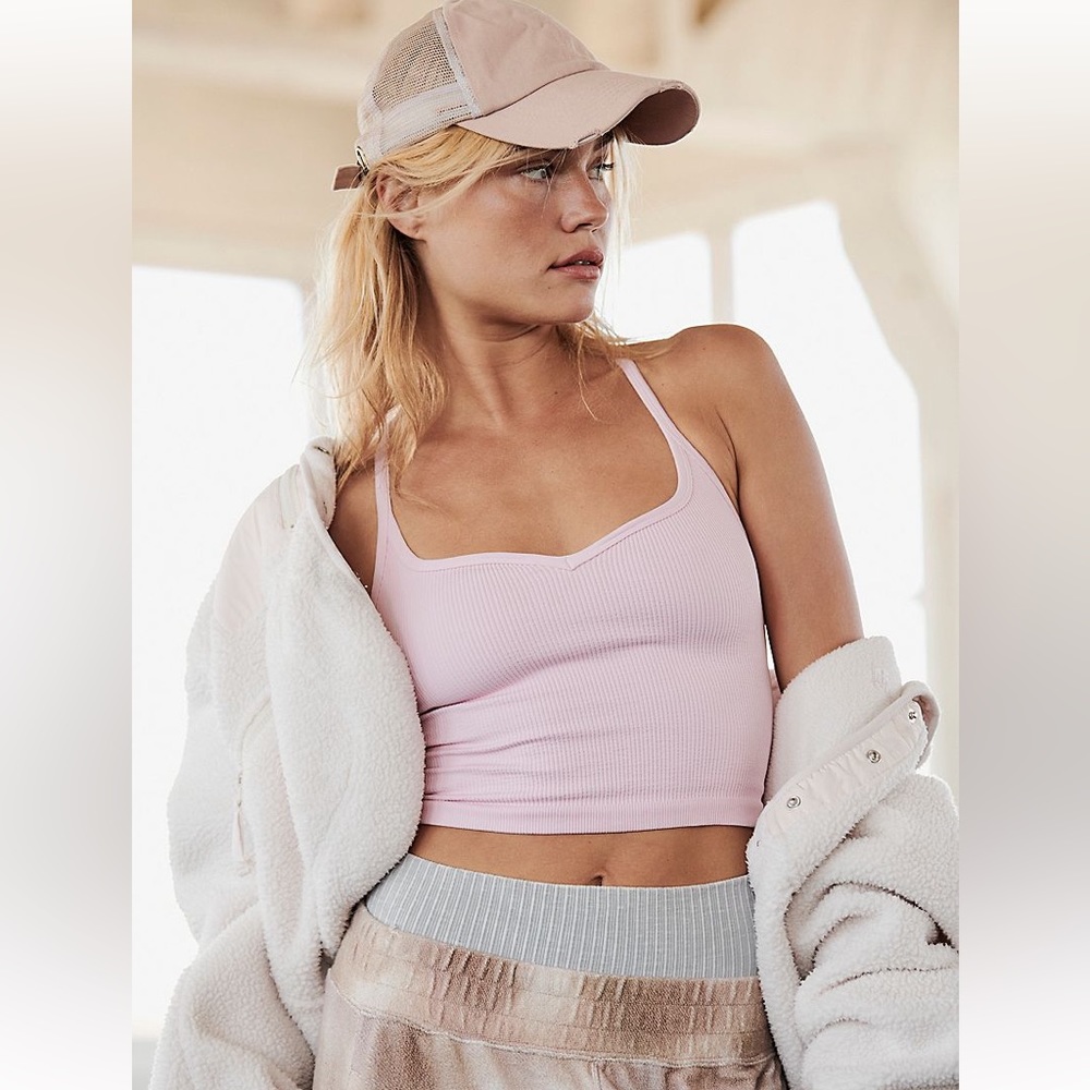 NWT! FP Free People Movement Happiness Runs Sweetheart Crop Tank Sz XS/S & XL